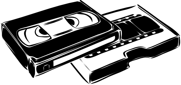600x281 Vhs Cassette Video Clip Art Free Vector 4vector