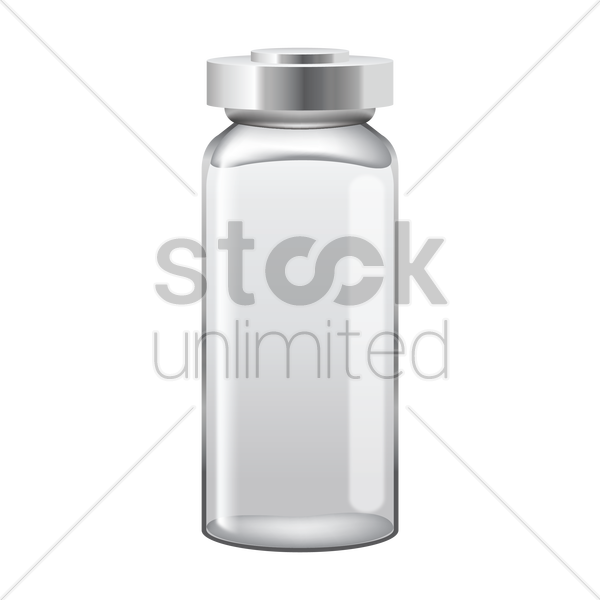 600x600 Vial Vector Image