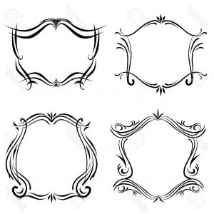 300x300 Photostock Vector Western Hand Drawn Elements Frame Label