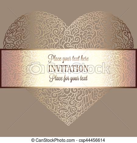 450x470 Romantic Background With Antique, Luxury Beige And Gold Vintage