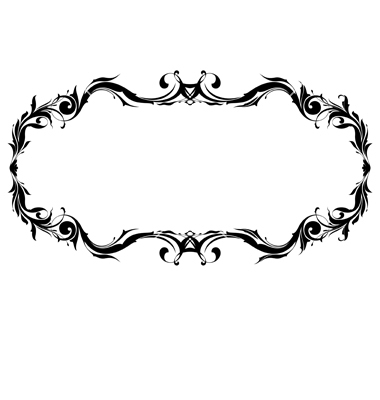 380x400 Victorian Border Clipart