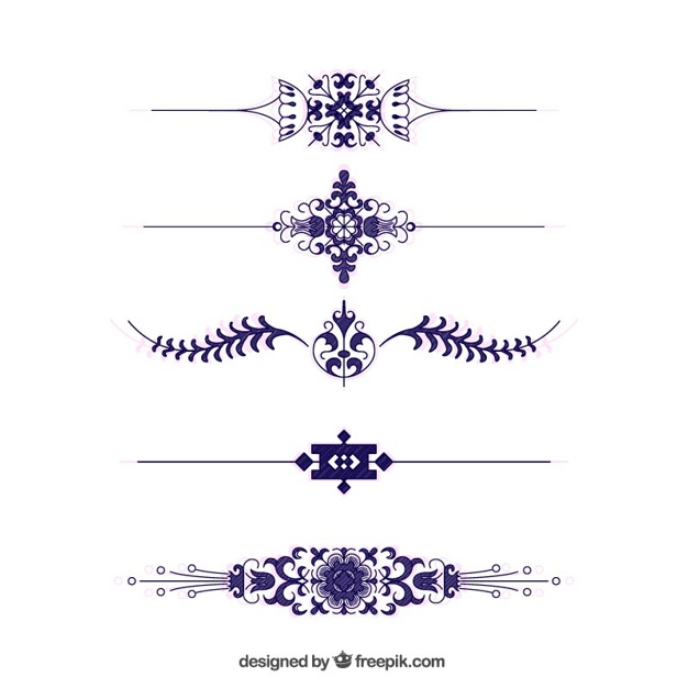 626x626 Victorian Borders Set Vector Free Download
