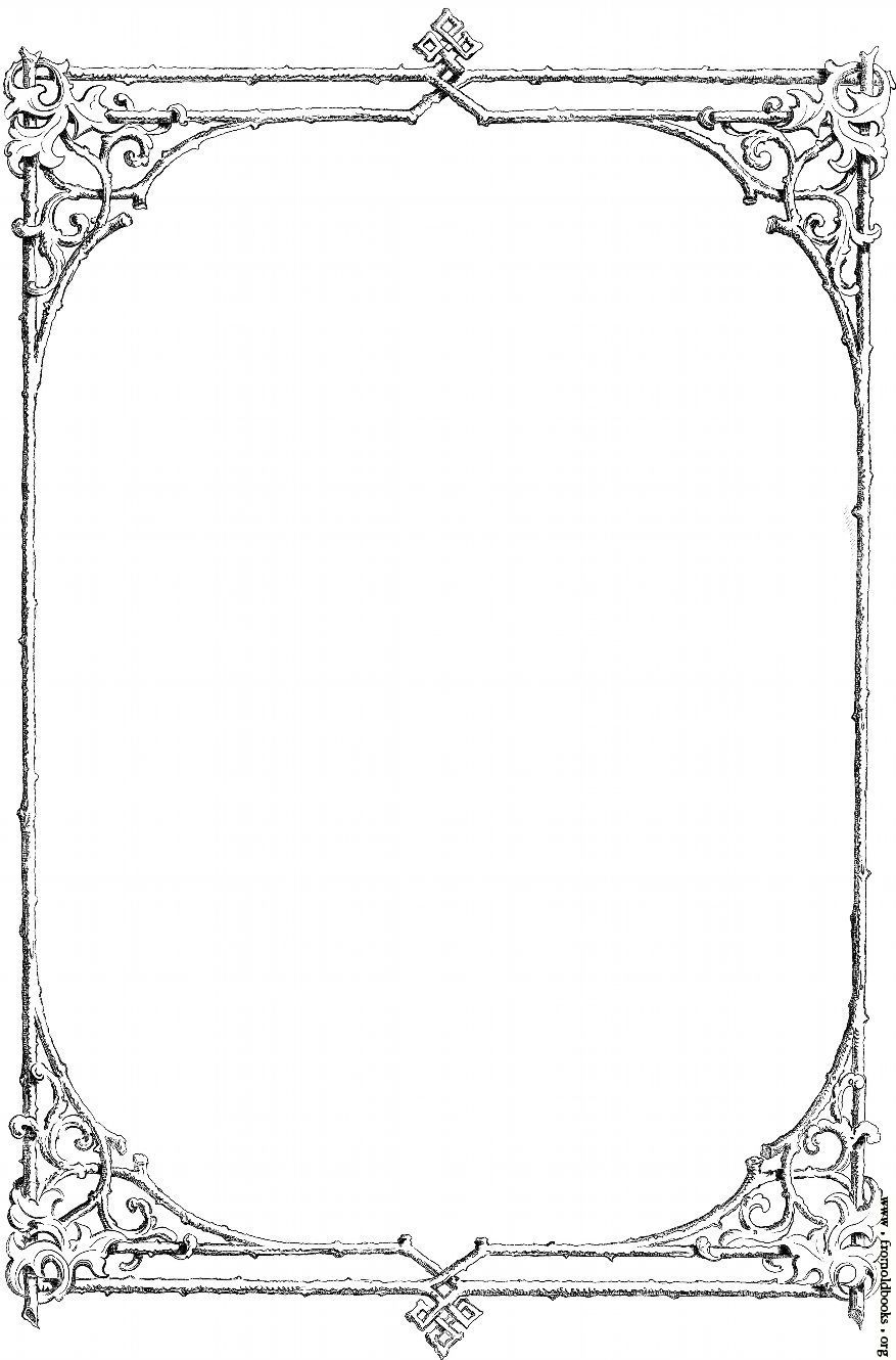 877x1330 Victorian Clipart Border Line