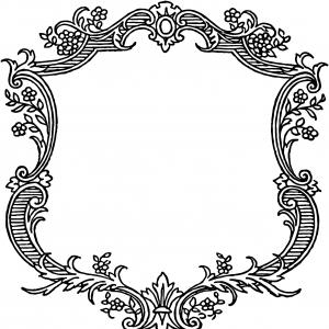 300x300 Photoabstract Floral Vector Frame Background In Victorian Style