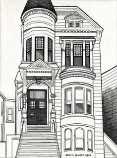 236x318 Hand Drawn Victorian Home Stock Vector Art More Images Of