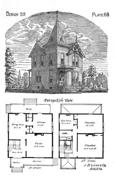 236x368 Old Victorian Houses Vector Illustration Set Stock Vector
