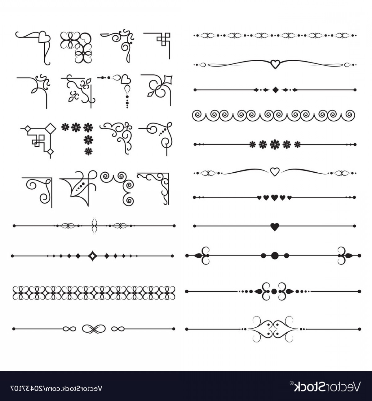1200x1296 Retro Victorian Swirly Borders And Ornamental Vector Shopatcloth