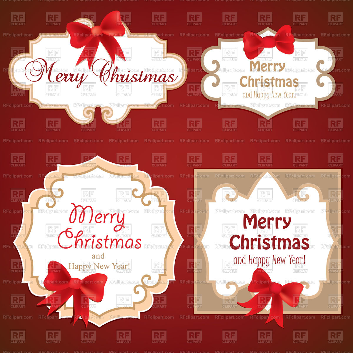 1200x1200 Set Of Cute Frames. Victorian Ornaments. Vector Image Vector