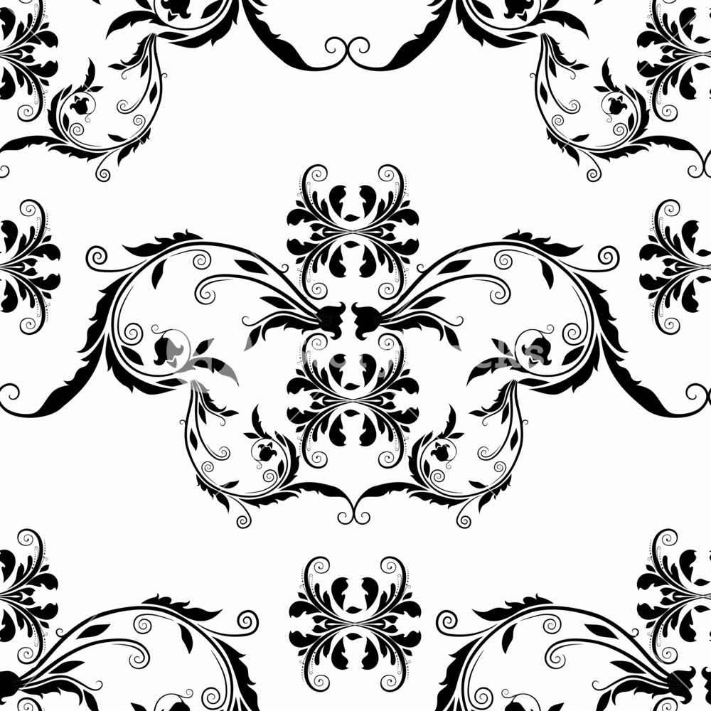1000x1000 Vector Victorian Seamless Pattern Royalty Free Stock Image