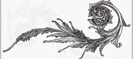 453x200 Victorian Free Vector Design Ornament 1 Freebie Design Chair