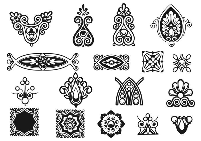 700x490 Victorian Ornament Vector Pack