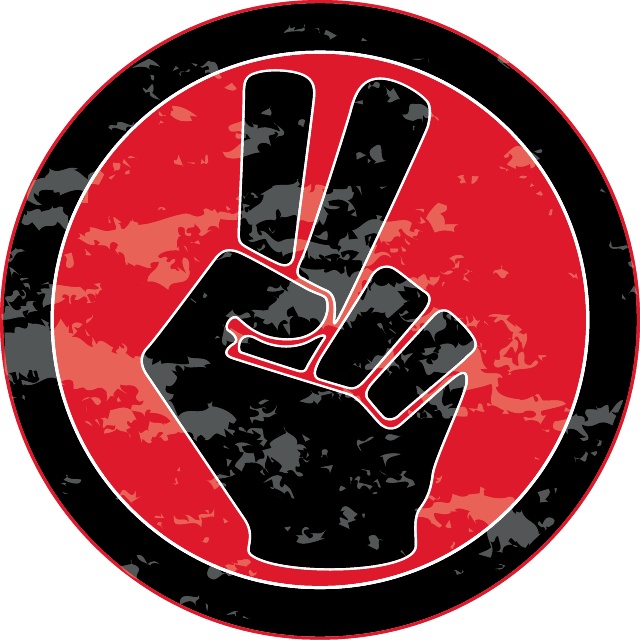 640x640 Victory Vector Sign