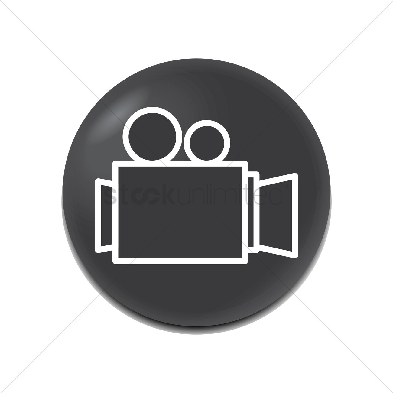1300x1300 Video Camera Icon Vector Image