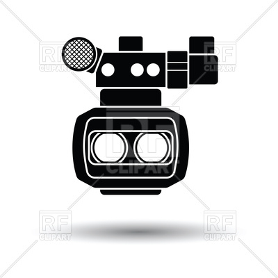400x400 3d Movie Camera Icon Vector Image Vector Artwork Of Signs