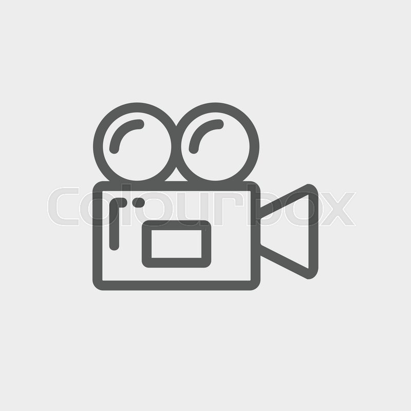 800x800 Video Camera Icon Thin Line For Web And Mobile, Modern
