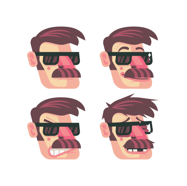 600x599 How To Design And Vector A Set Of Character Poses For A Video Game