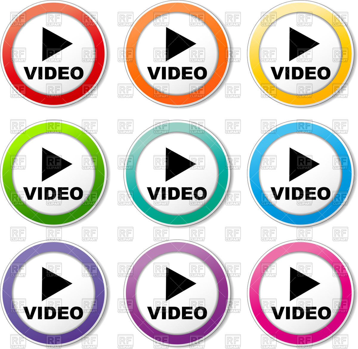 1200x1169 Play Video Simple Icon Vector Image Vector Artwork Of Icons And