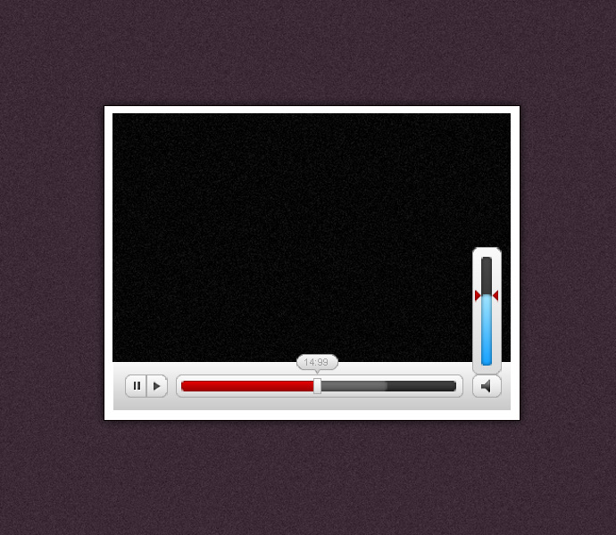 690x600 Video Player Skin Psd Webbyarts