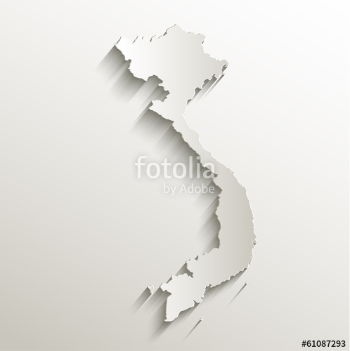 498x500 Vietnam Map Card Paper 3d Natural Vector Stock Image And Royalty