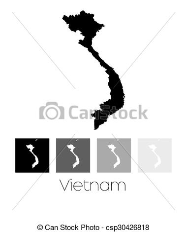 380x470 A Map Of The Country Of Vietnam Vector Clip Art