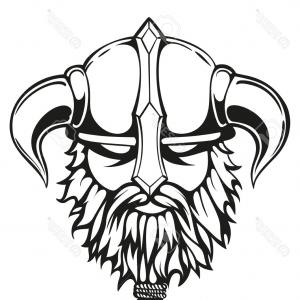 300x300 Photostock Vector Viking Head Vector Illustration Sohadacouri