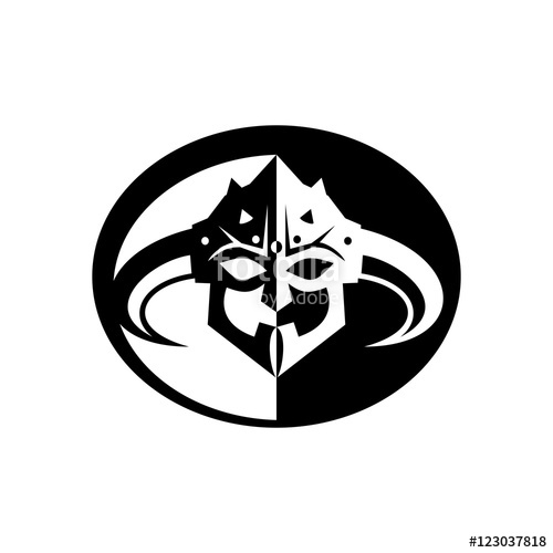 500x500 Viking Head Simple Logo Icon Stock Image And Royalty Free Vector