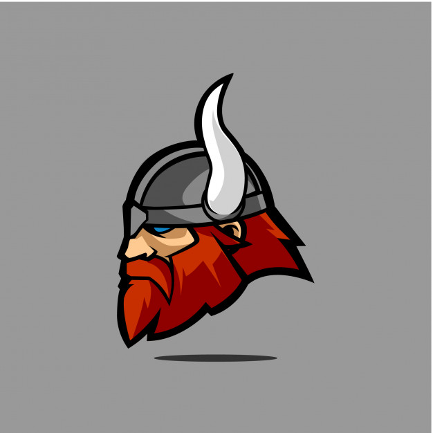 626x626 Viking Head Vector Vector Premium Download
