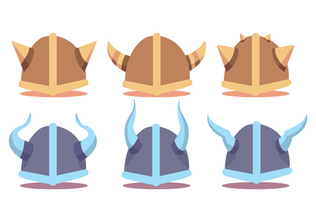 632x443 Viking Helmet Vector Set Free Vector Download 375527 Cannypic