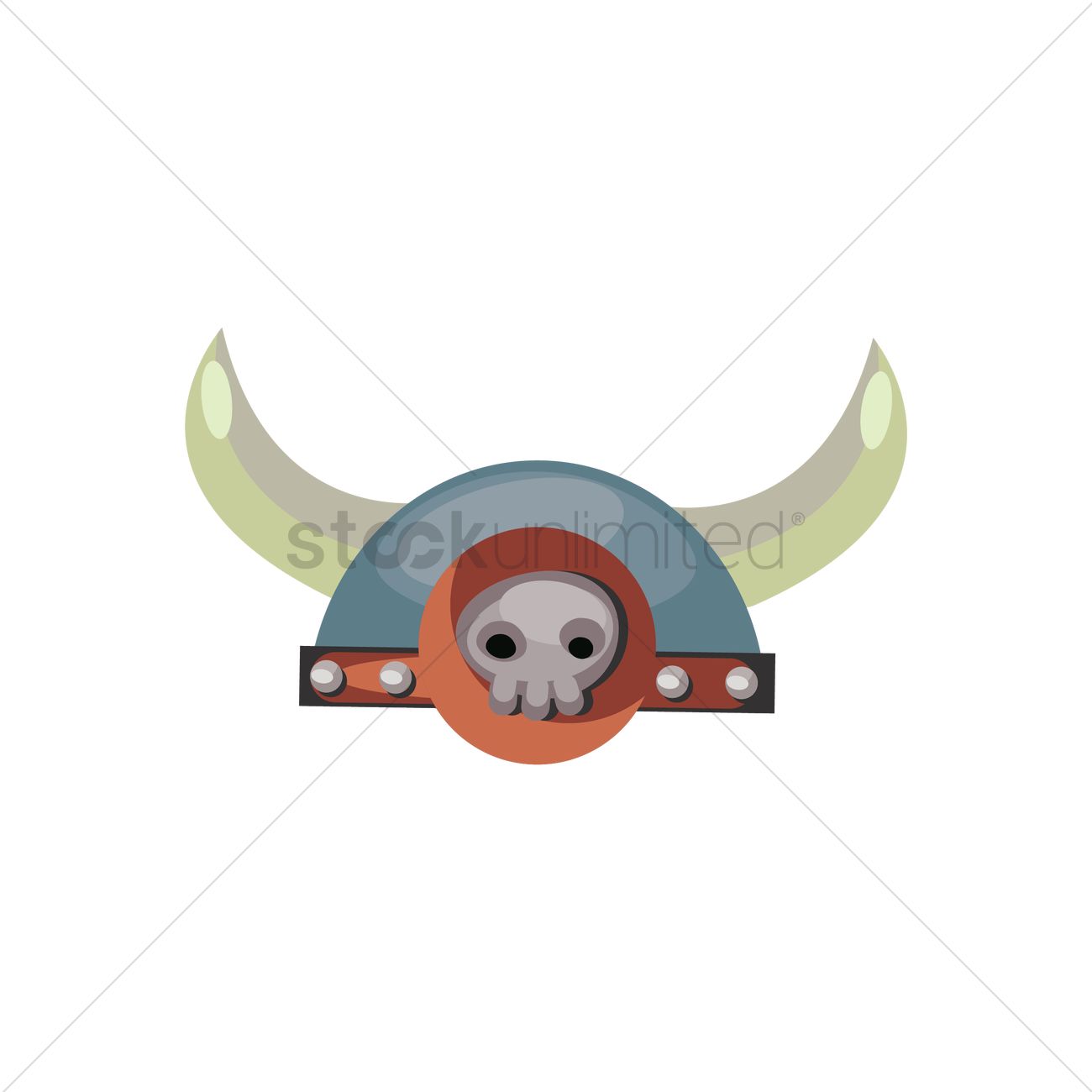 1300x1300 Viking Helmet Vector Image