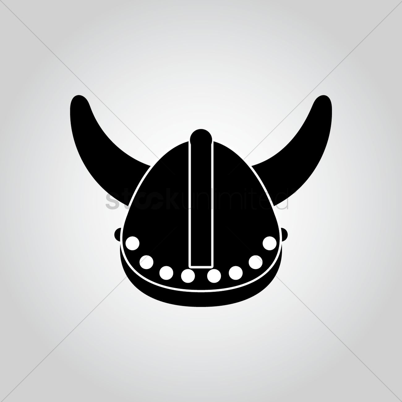 1300x1300 Viking Helmet Vector Image