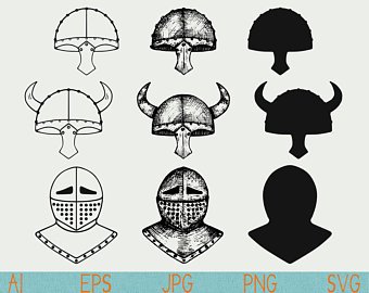 340x270 Viking Helmet Vector Etsy