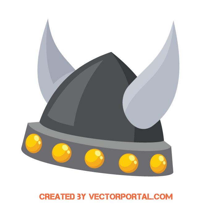 660x660 Viking Helmet Vector Image