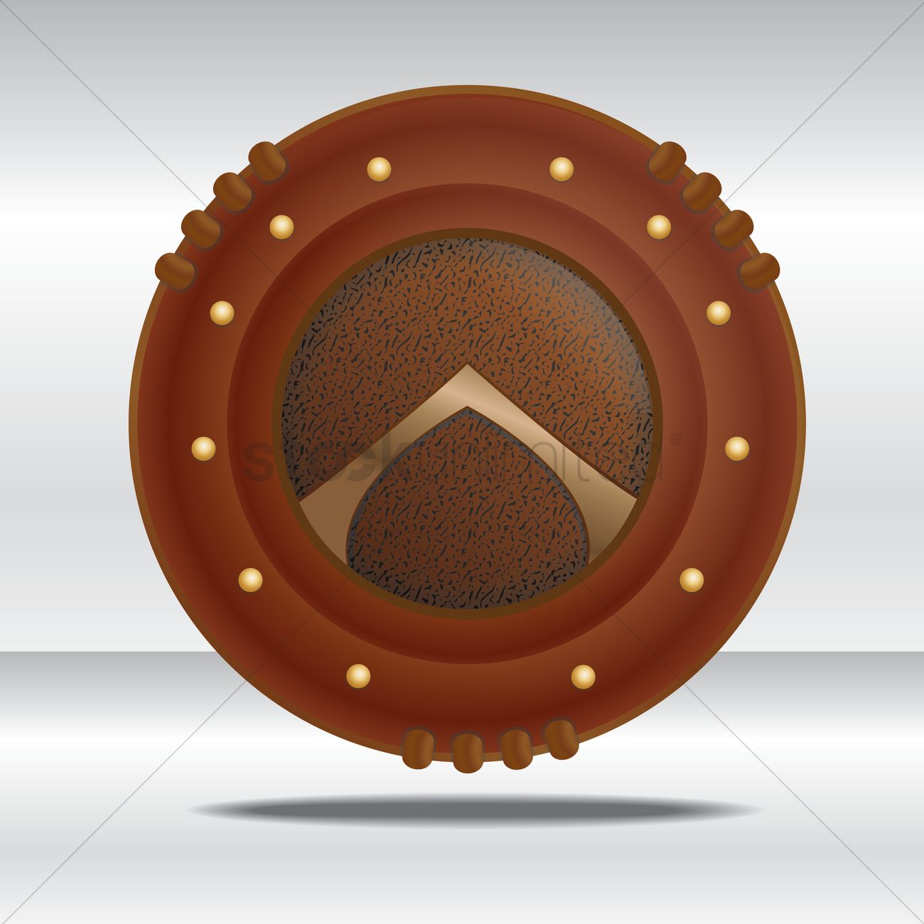 1300x1300 Viking Shield Vector Image