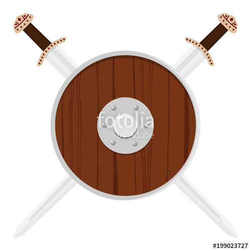 500x500 Viking Shield And Sword Stock Image And Royalty Free Vector Files