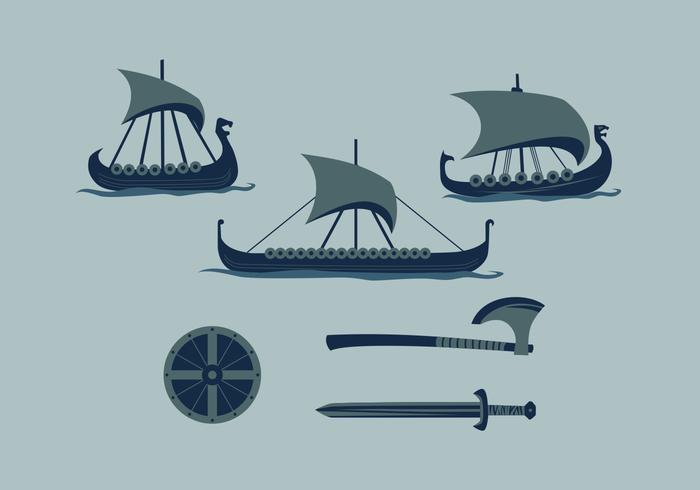 700x490 Free Viking Ship 2 Vector