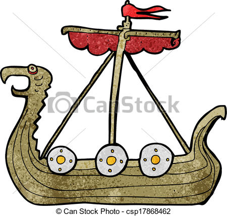 450x428 Cartoon Viking Ship Clip Art Vector