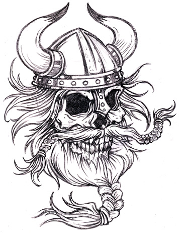 Viking Skull Vector at GetDrawings | Free download