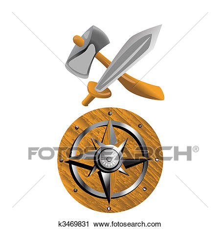 450x470 Weapon Clipart Viking Sword