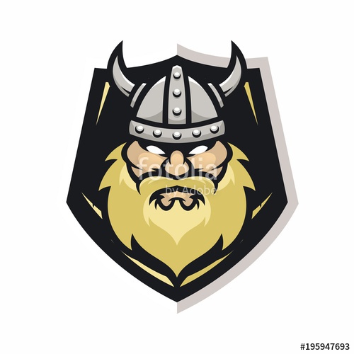 500x500 Viking Vector Logo Icon Illustration Stock Image And Royalty