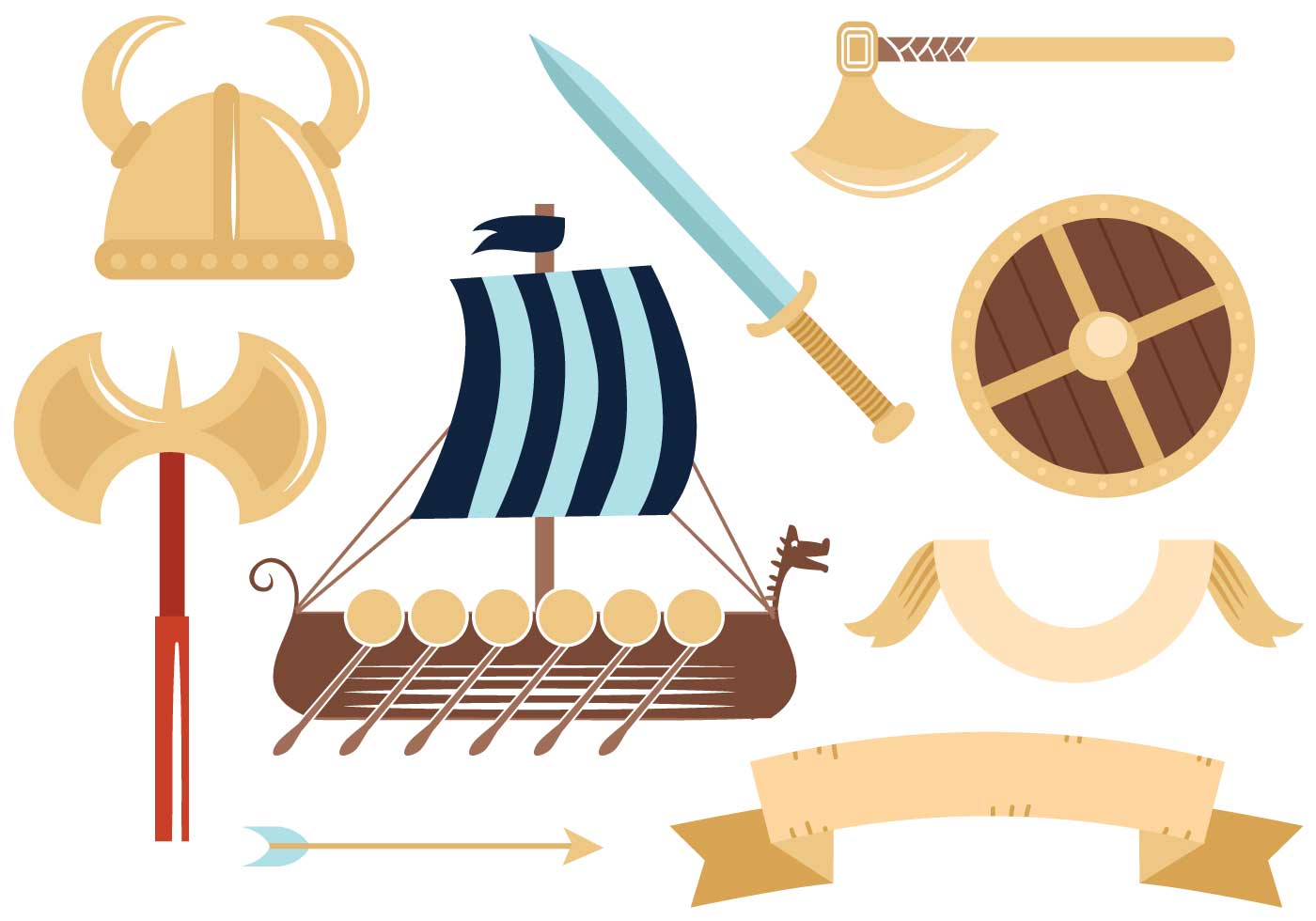 1400x980 Free Viking Vectors