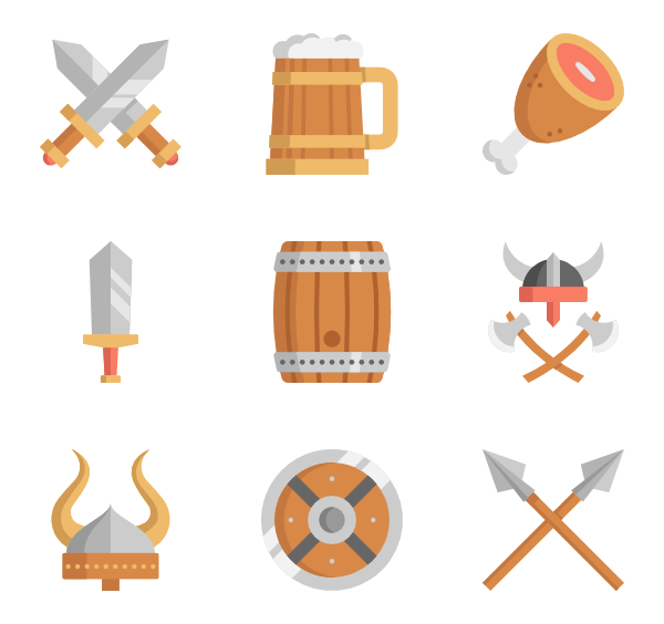 600x564 Viking Icons