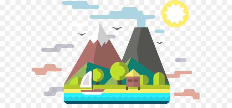 900x420 Village Vector Png Download