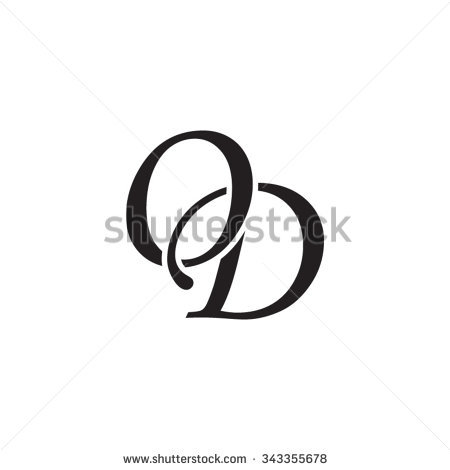 450x470 Vimeo Icon Vector Od Initial Monogram Logo Stock Vector