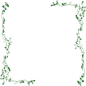300x300 Vine Border Green Clip Art