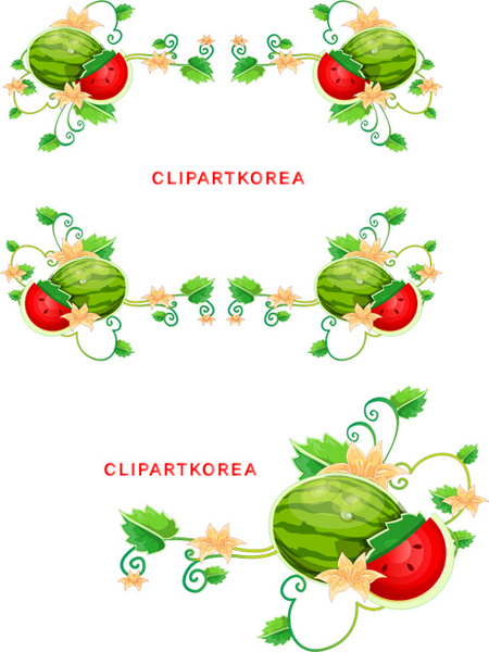 450x600 Watermelon Vine Border Vector Free Vector In Adobe Illustrator Ai