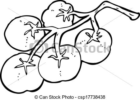 450x321 Tomatoes On Vine Illustration.