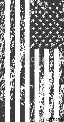 263x500 Grunge American Flag. Vintage Background For Web Design Stock