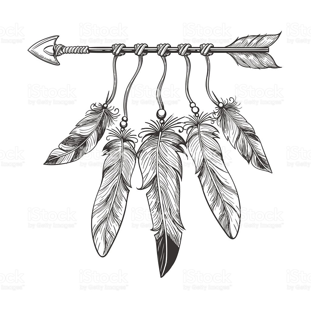 1024x1024 Collection Of Vintage Arrow Drawing High Quality, Free