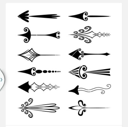 540x534 Vintage Arrows Vector