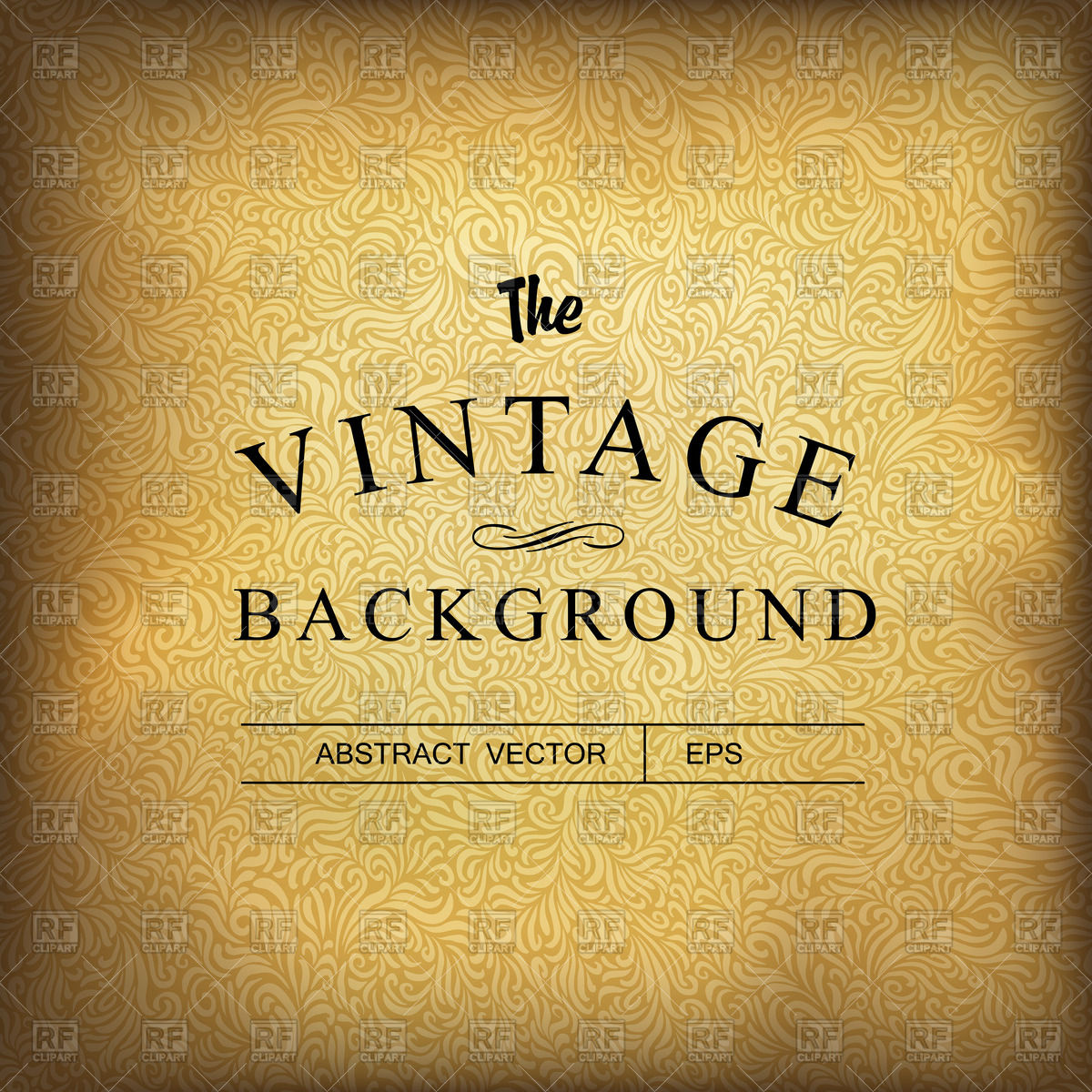 1200x1200 Golden Ornate Vintage Background Vector Image Vector Artwork Of